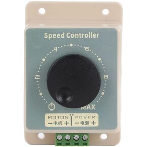 DC Motor Speed Controller, CCM96SK Waterproof PWM Motor Speed Controller, Knob Speed Control, 10~60V Lightweight Speed Regulator, 8mm / 0.31in Hole