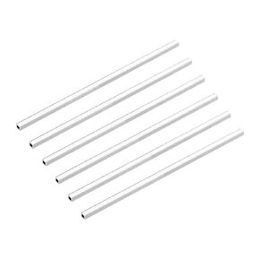 uxcell 6063 Aluminum Square Tube, 10mmx10mmx1mm Wall Thickness 200mm Length Seamless Straight Pipe Tubing 6 Pcs