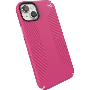 Speck Presidio2 Grip MagSafe - Non-Slip iPhone 14 Plus Case (Black/White)