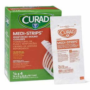 CUARD Medi-Strip Wound Closure, 1/4" x 4", 1 Box