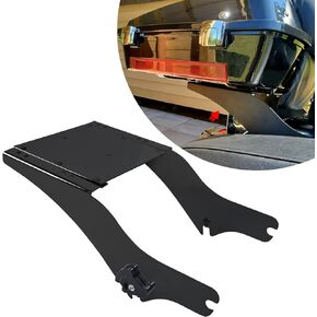 ECOTRIC King Tour Pack Trunk Bracket Rack Compatible with 1997-2008 Harley Touring FL Mount King Tour Pack Pak Latches Razor Chop Trunk Mount - Black