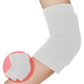 D&M Elbow Pad sleeve, 12mm thick pad, White, L-size, 2pcs, Made In Japan, 737 in Kuwait
