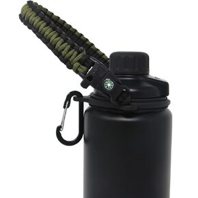 Paracord Handle for YETI Rambler 46oz 36oz 26oz 64oz 18oz 12oz Water Bottles, Durable Carrier Strap - Holder