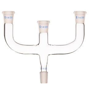 4 Way Claisen Distillation Adapter with 14/20 Joints Connecting Adapter Lab Supply
