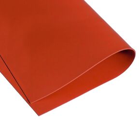 Red Commercial Grade Silicone Sheet - 1/64 x 9" x 12" 60A Durometer, Made in The USA