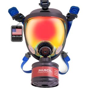 ST-100X Military Grade Full Face Respirator Mask with Advanced Air Filtration - For Chemical, Smoke, and Particulate Protection in Emergency Situations