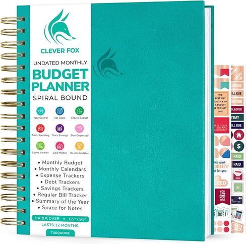 Clever Fox Budget Planner – Coiled Finance Book, Monthly Financial Journal, Budgeting Organizer & Expense Tracker Notebook, 8.5x9.5″ (Rose Gold) in Saudi Arabia
