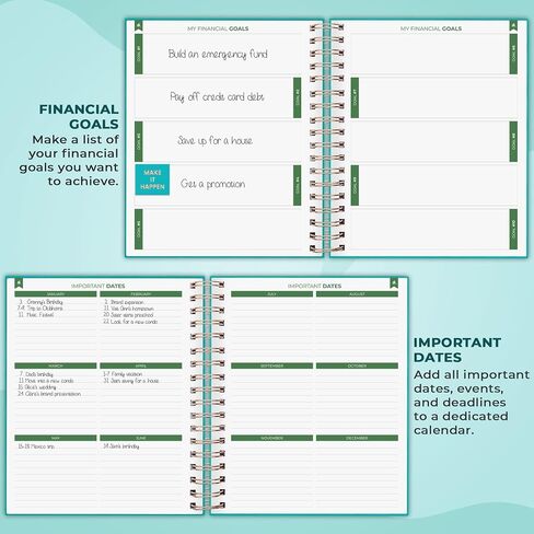 Clever Fox Budget Planner – Coiled Finance Book, Monthly Financial Journal, Budgeting Organizer & Expense Tracker Notebook, 8.5x9.5″ (Rose Gold) in Saudi Arabia