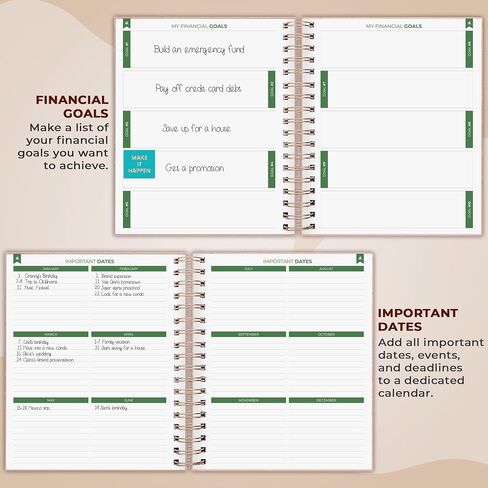 Clever Fox Budget Planner – Coiled Finance Book, Monthly Financial Journal, Budgeting Organizer & Expense Tracker Notebook, 8.5x9.5″ (Rose Gold) in Saudi Arabia