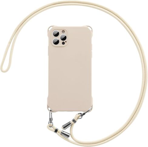 ZCDAYE for iPhone 11 Case with Crossbody Phone Lanyard, Soft Silicone Case with Adjustable Neck Shoulder Strap, Shockproof Phone Cover for iPhone 11(6.1 inch) - Black in Saudi Arabia