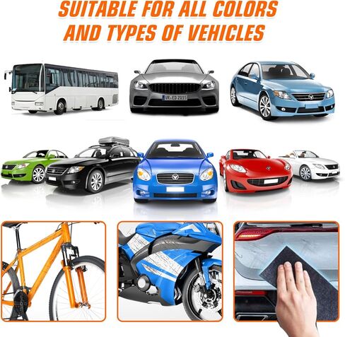 2024 قماش نانو سباركل لخدوش السيارة، مزيل خدوش قماش نانو سباركل بسهولة إصلاح الخدوش وبقايا الطلاء ومزيل بقع الماء in Kuwait