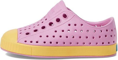 Native Shoes Kids Jefferson (Toddler/Little Kid) - EVA Upper and Lining - Perforations for Temperature Control Chillberry Pink/Pineapple Yellow 6 Toddler M in Saudi Arabia