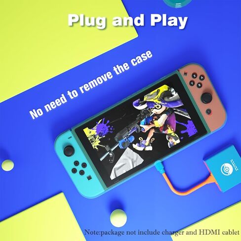 محطة إرساء التلفزيون لنينتندو سويتش/سويتش OLED، بديل قاعدة التبديل المحمولة لنينتندو سويتش دوك سويتش محول HDMI 4K/60 هرتز سويتش تي في دوك صغير وعصري سويتش ترافيل دوك in Kuwait