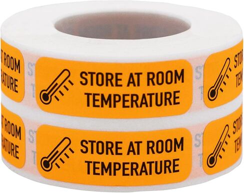 Store at Room Temperature Medical Healthcare Labels, 0.5 x 1.5 Inches in Size, 500 Labels on a Roll in Kuwait
