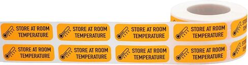 Store at Room Temperature Medical Healthcare Labels, 0.5 x 1.5 Inches in Size, 500 Labels on a Roll in Kuwait