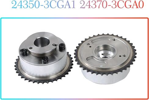 24350-3CGA1 24370-3CGA0 2 قطعة مجموعة تروس عادم السحب CVVT تناسب 2015-2020 Sedona لـ 2014-2019 Santa Fe لـ 2011-2016 Genesis3.3L 3.8L عمود الحدبات والعتاد ضرس عمود الحدبات الضباط المحرك in Saudi Arabia