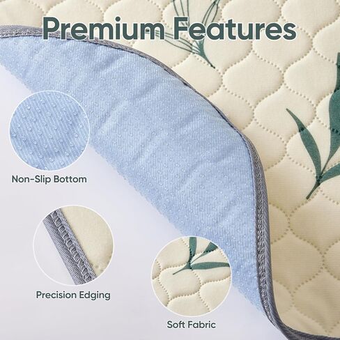 Washable Pee Pads for Dogs, 2 Pack 18"x24" Reusable Puppy Pads, Super Absorbent Dog Pee Pads, Non Slip, Waterproof, Easy to Clean in Saudi Arabia
