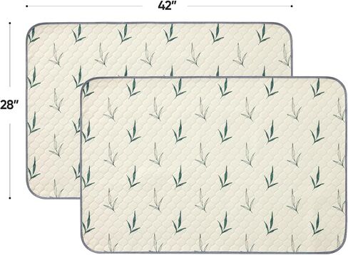 Washable Pee Pads for Dogs, 2 Pack 18"x24" Reusable Puppy Pads, Super Absorbent Dog Pee Pads, Non Slip, Waterproof, Easy to Clean in Saudi Arabia