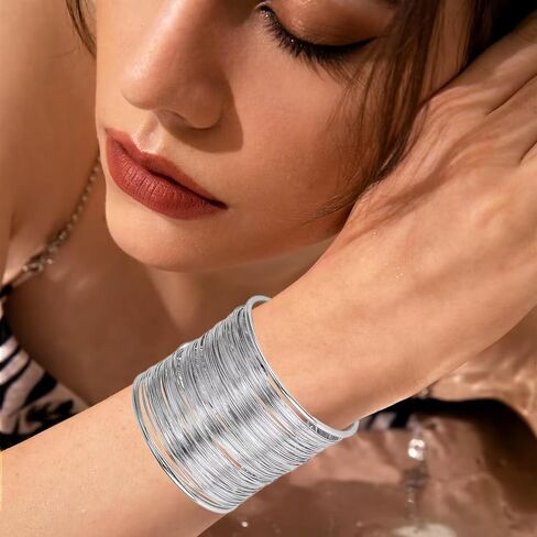 SANDOO Minimalist Arm Cuff - Gold Arm Cuff Upper Arm,Arm Bracelet Upper Arm,Upper Arm Cuff, Dainty Layered Arm Bangle Armband Armlet Jewelry in Saudi Arabia