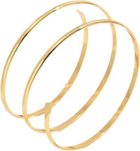 SANDOO Minimalist Arm Cuff - Gold Arm Cuff Upper Arm,Arm Bracelet Upper Arm,Upper Arm Cuff, Dainty Layered Arm Bangle Armband Armlet Jewelry in Saudi Arabia