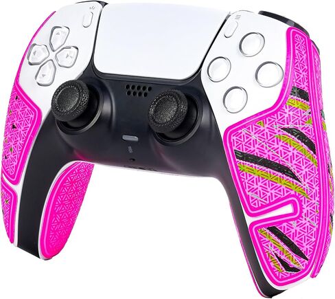 Controller Grips, Anti-Skid, Multi-Texture, Sweat Absorption, Pre-Cut Grips Tape, Compatible with PS5 DualSense and PlayStation Portal (Pink,Black,Green) in Saudi Arabia
