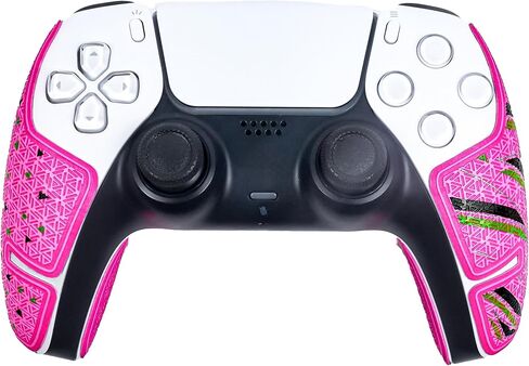 Controller Grips, Anti-Skid, Multi-Texture, Sweat Absorption, Pre-Cut Grips Tape, Compatible with PS5 DualSense and PlayStation Portal (Pink,Black,Green) in Saudi Arabia
