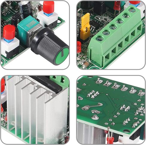 2 حزمة تيار مستمر 5-12 فولت/15-160 فولت محرك متدرج، PWM قابل للتعديل محرك متدرج وحدة تحكم مولد إشارة سرعة منظم للتحكم في المحرك in Kuwait