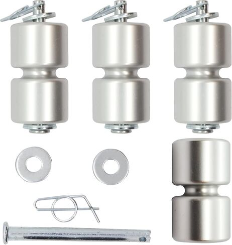 2 Pack Aluminum Alloy GL1 GMNR925 Trailer Tailgate Lift Assist Rollers Kit Replacement Rollers Parts Washer Pins Rings Apply to Trailer Tailgate, Easy Lift Gate etc Lift Assist -10 Year QA in Saudi Arabia
