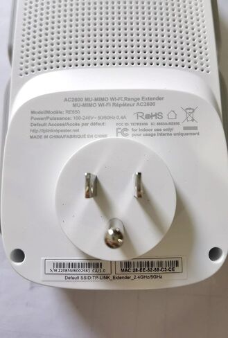 tp-link AC2600 موسع نطاق Wi-Fi ثنائي النطاق مع منفذ جيجابت إيثرنت، يمتد WiFi إلى المنزل الذكي وأجهزة Alexa، 4x4 MU-MIMO (RE650) (متجدد) in Saudi Arabia