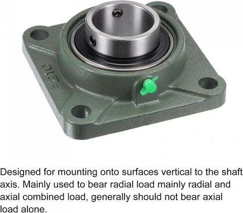 uxcell UCF210 Flange Block Bearings 50mm Bore Cast Iron Bearing Unit Set Screw Lock in Saudi Arabia