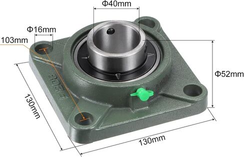 uxcell UCF210 Flange Block Bearings 50mm Bore Cast Iron Bearing Unit Set Screw Lock in Saudi Arabia