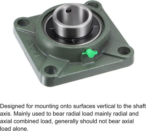 uxcell UCF210 Flange Block Bearings 50mm Bore Cast Iron Bearing Unit Set Screw Lock in Saudi Arabia
