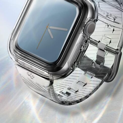 Spigen Liquid Crystal Pro Designed for Clear Apple Watch Band with Case Series SE2/6/SE/5/4 (40mm) - Crystal Clear in Saudi Arabia
