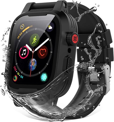 حافظة YOGRE Apple Watch 42mm Series 3 Series 2، حافظة مقاومة للماء وواقي شاشة مدمج مع حماية كاملة للجسم 360 درجة، غطاء مقاوم للغبار لـ iwatch 42mm Series 3 Series 2 in Kuwait