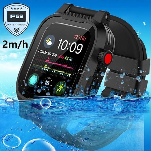 حافظة YOGRE Apple Watch 42mm Series 3 Series 2، حافظة مقاومة للماء وواقي شاشة مدمج مع حماية كاملة للجسم 360 درجة، غطاء مقاوم للغبار لـ iwatch 42mm Series 3 Series 2 in Kuwait