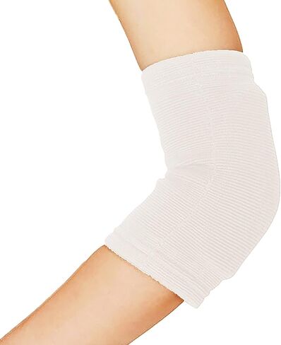 D&M Elbow Pad sleeve, 12mm thick pad, White, L-size, 2pcs, Made In Japan, 737 in Kuwait