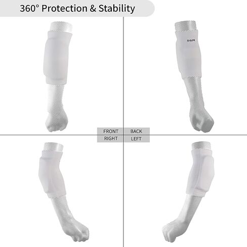 D&M Elbow Pad sleeve, 12mm thick pad, White, L-size, 2pcs, Made In Japan, 737 in Kuwait