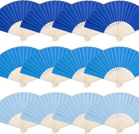 JOHOUSE Foldable Bamboo Fans, 12PCS Eastern Style Handheld Fan Japanese Chinese Fan for DIY Decoration Wedding Dancing Party Summer Pink in Saudi Arabia