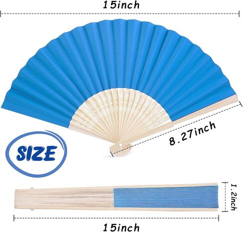 JOHOUSE Foldable Bamboo Fans, 12PCS Eastern Style Handheld Fan Japanese Chinese Fan for DIY Decoration Wedding Dancing Party Summer Pink in Saudi Arabia