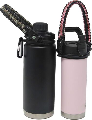 مقبض باراكورد لزجاجات المياه YETI Rambler 46oz 36oz 26oz 64oz 18oz 12oz، حزام حمل متين - حامل in Kuwait