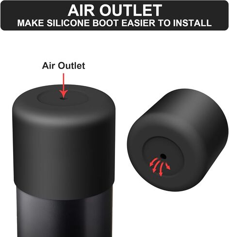 حذاء من السيليكون لزجاجة مياه Owala سعة 24 أونصة 32 أونصة 40 أونصة، قطعتان من الأكمام الواقية المضادة للانزلاق لزجاجات المياه FreeSip/Twist/Flip، خالية من BPA، آمنة للاستخدام في غسالة الأطباق، ملحقات الأكواب بغطاء ممتص للصدمات سفلي in Kuwait