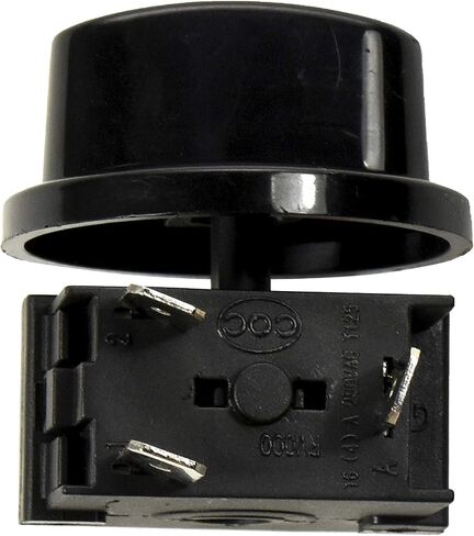 HQRP Heavy-Duty Rotary Switch 4-Position 3-Speed 120V-250V, 15A Fan Heater Speed Selector, UL Listed in Saudi Arabia