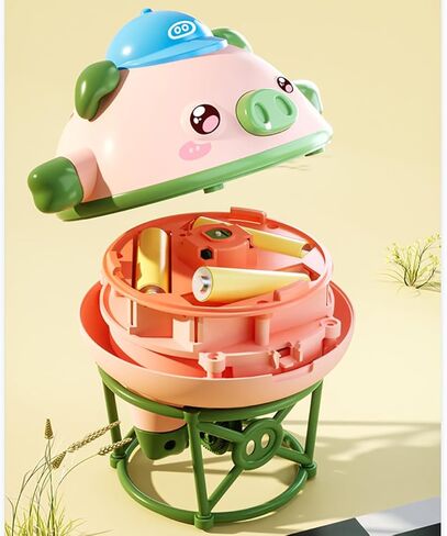 الجدة لعبة المشي بهلوان المشي الدراجة الهوائية الأحادية العجلة، خنزير صغير التوازن بولي بولي، الخنزير المشي حبل مشدود، سيارة دوارة جيروسكوب الإصبع، مشاية حبل مشدود روبوت توازن الجاذبية المضادة، الدوران (الوردي) in Kuwait