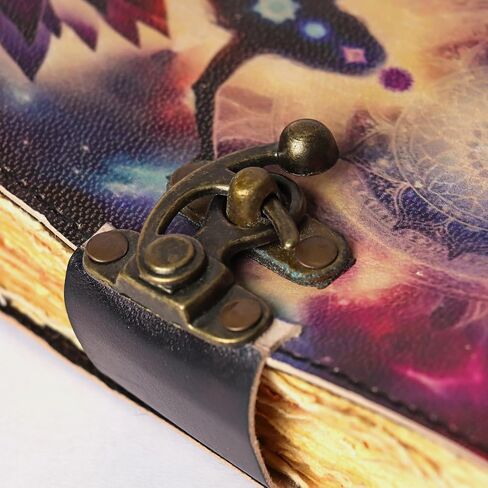 Busybee Leather Journal Book of Shadows Spell book Antique Handmade Deckle Edge Vintage Paper Sketchbook, Drawing Journal, Chirstmas gift for Men & Women in Kuwait