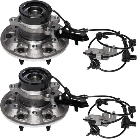 TUCAREST 515108 + 515109 (لتعليق RWD w/Z71 فقط) محمل العجلة الأمامية ومجموعة المحور المتوافقة مع 2004-2008 Chevy Colorado، 04-08 G-M-C Canyon [6-Stud Hub W/ABS] in Saudi Arabia