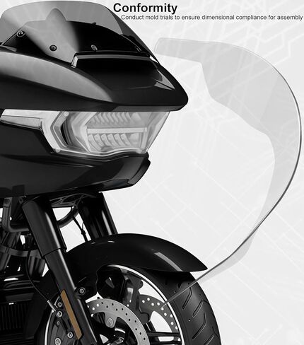 غطاء المصباح الأمامي لحماية المصابيح الأمامية متوافق مع Harley CVO Road Glide FLTRXSE 2023-2025 & Road Glide/ST 2024-2025 (أسود) in Kuwait
