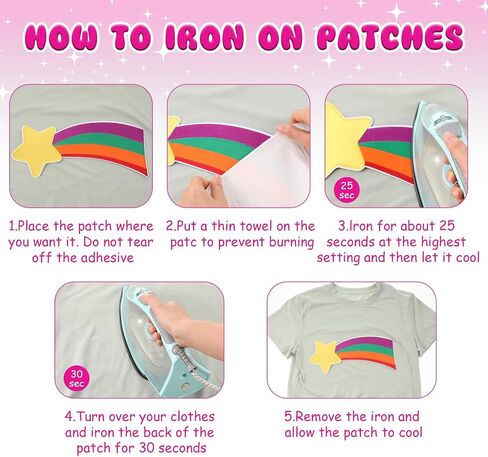 JenPen 3 Pcs Women Rainbow Halloween Costume Accessories Star Large Shooting Star Patch Meteor Rainbow Sweater Patch Stain Pink Headband Pig Stuffed Animal Halloween Cosplay Party Outfit Accessories in Saudi Arabia