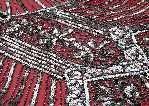 1920s Art Deco Fringed Sequin Dress 20s Flapper Gatsby Costume Dress W/ 20s Accessories Set in Kuwait
