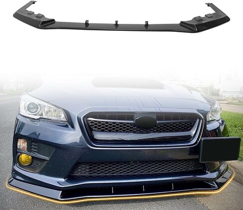 ممتص الصدمات الأمامي للشفاه متوافق مع 2015-2021 Subaru WRX & STI، ABS غير مطلي باللون الأسود MP Style Add-on Front Splitter Air Dam Chin Protector in Saudi Arabia
