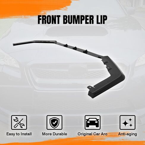 ممتص الصدمات الأمامي للشفاه متوافق مع 2015-2021 Subaru WRX & STI، ABS غير مطلي باللون الأسود MP Style Add-on Front Splitter Air Dam Chin Protector in Saudi Arabia